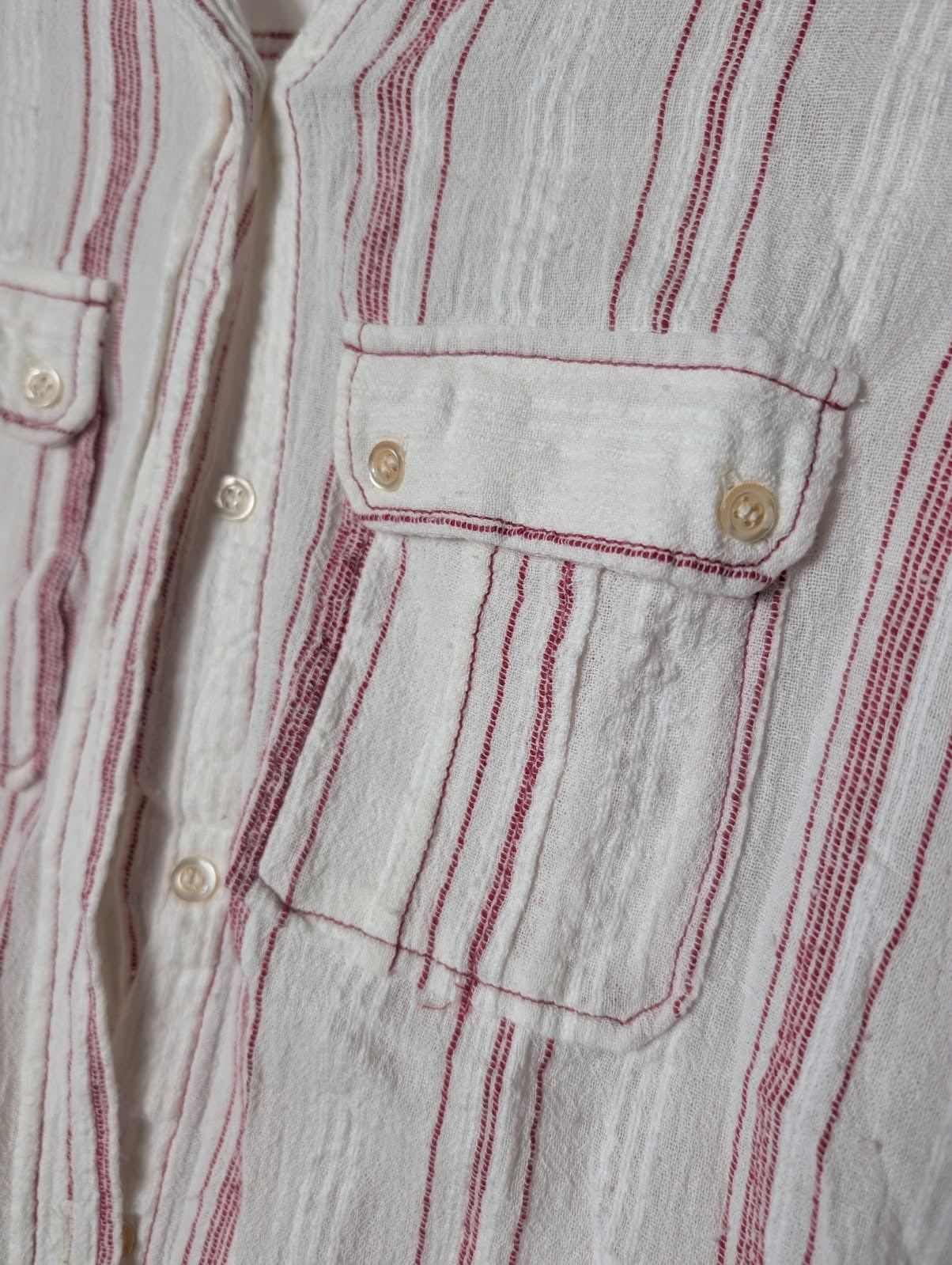Isabel Marant Etoile Striped Button-Down Shirt - Women's Size 40 - Image 4