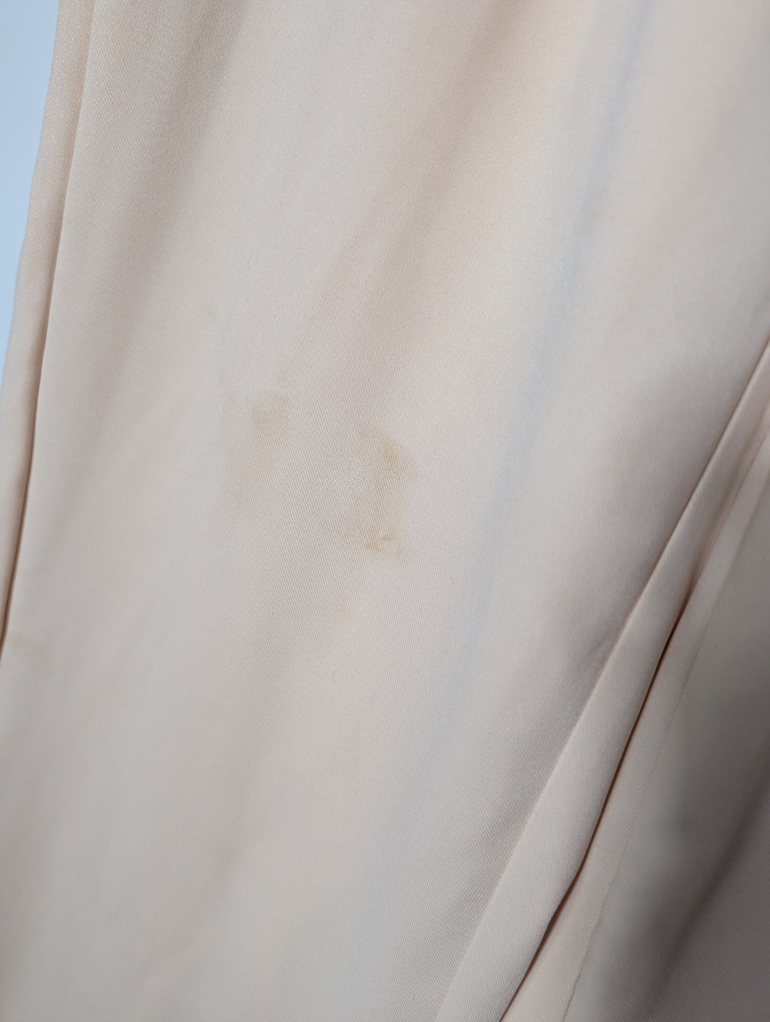 Atmos&Here High-Waisted Pleated Wide-Leg Trousers Beige Size 12 - Image 3