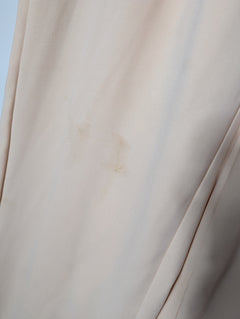 Atmos&Here High-Waisted Pleated Wide-Leg Trousers Beige Size 12 - Image 3