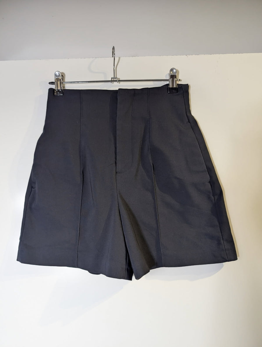 Zara Woman High-Waisted Tailored Shorts Black Size S - Image 3