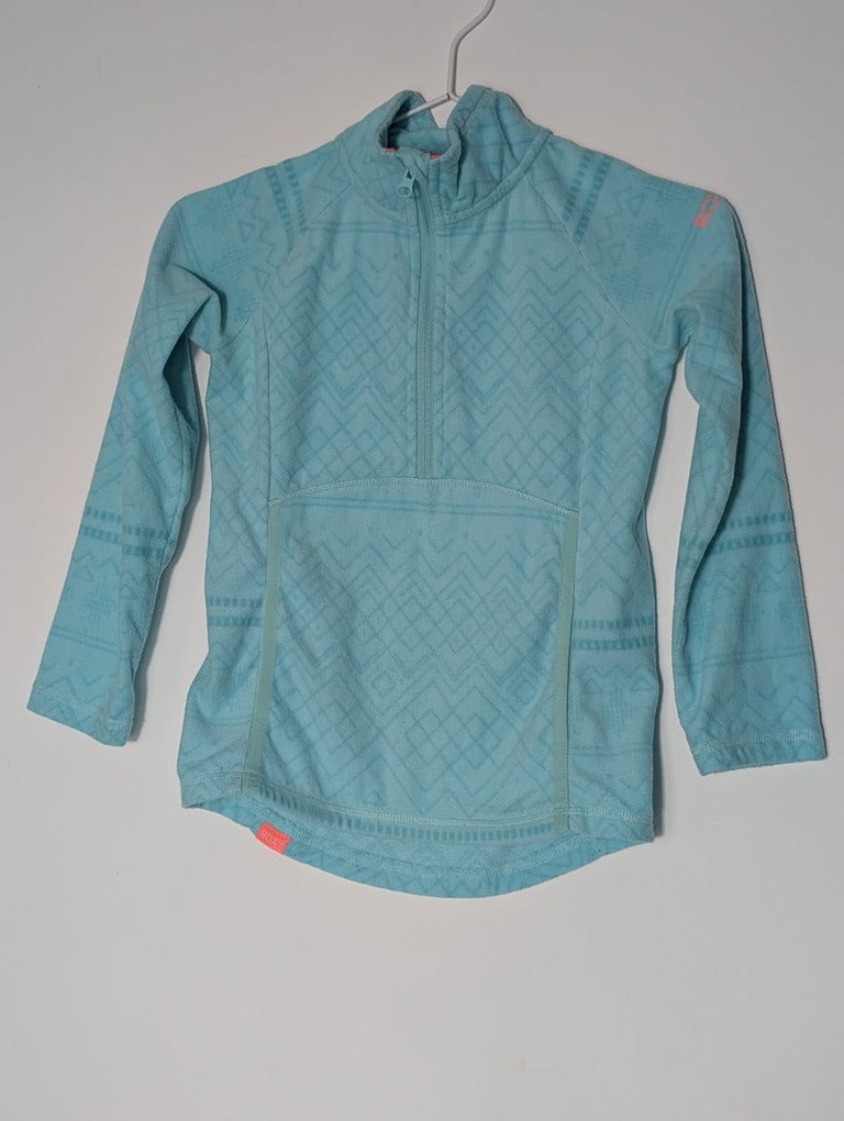 Roxy Girls Fleece Jacket - Light Blue Quarter Zip Pullover - Image 4