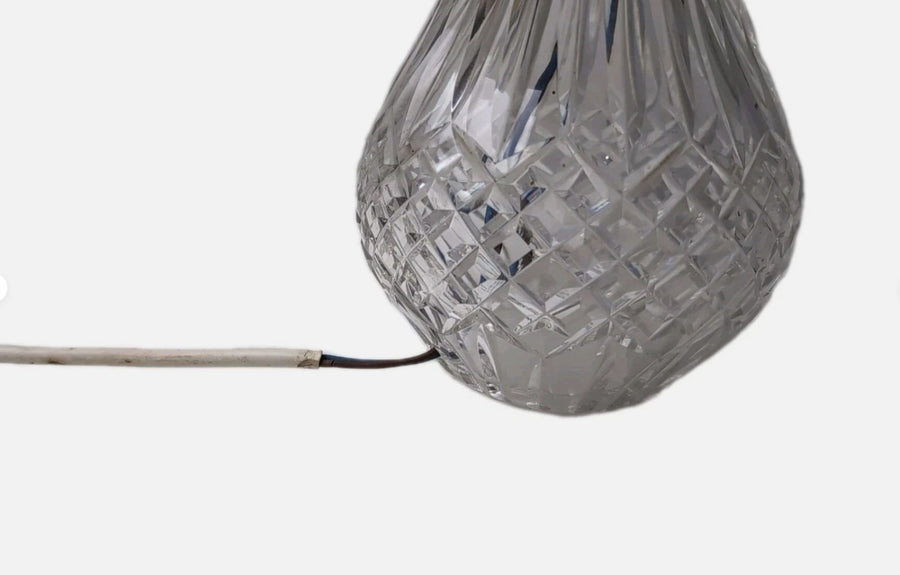 Waterford Crystal Lismore Table Lamp - Vintage Faceted Cut Crystal Base - Image 3
