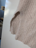 Assembly Label Ribbed Knit Midi Skirt Beige Wool Cashmere Size 14 - Image 3