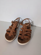 Ancient Greek Sandals - Tan Leather Gladiator Sandals EU 39 - Image 2