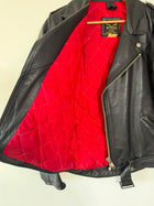 Stagg Melbourne Vintage Leather Biker Jacket Black Men's Size 5 - Image 3