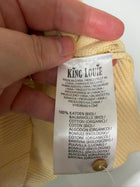 King Louie Knit Top Yellow Chevron Pattern XL - Image 3