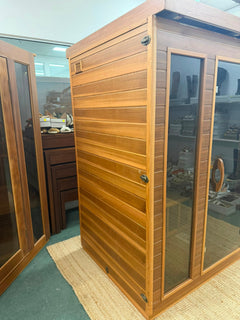Home Wellness 2-Person Far Infrared Sauna Brown - Image 3