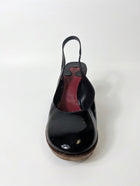 Chloé Black Patent Slingback Wedges EU38 - Image 4
