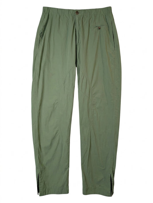Bassike Sage Green Lightweight Casual Pants - Size 1 - Image 1