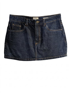 Cotton On Women's Dark Wash Denim Mini Skirt - Size 30 - Image 1