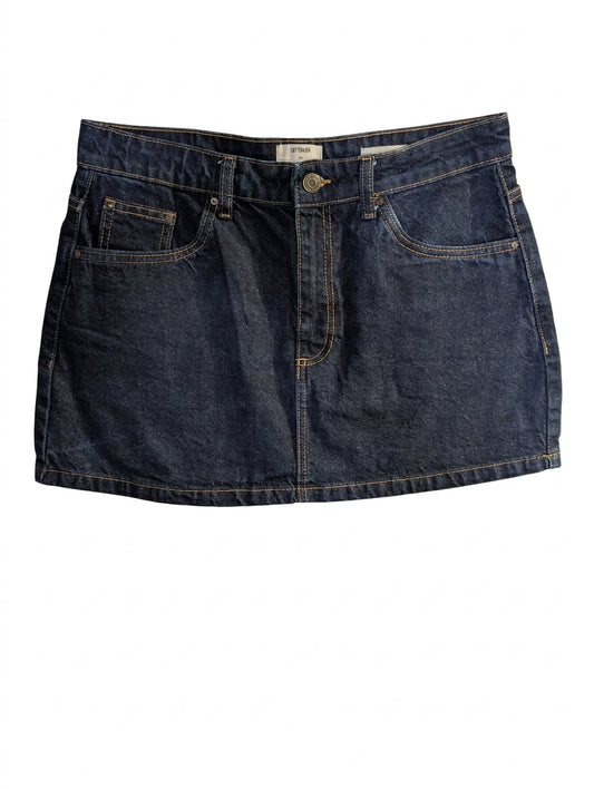Cotton On Women's Dark Wash Denim Mini Skirt - Size 30 - Image 1