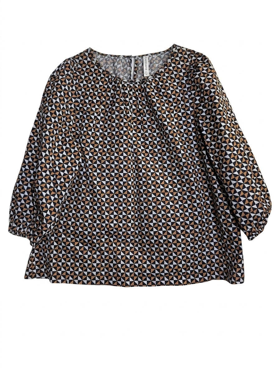 Commonry Geometric Print Blouse Women's Size 12 - Image 1