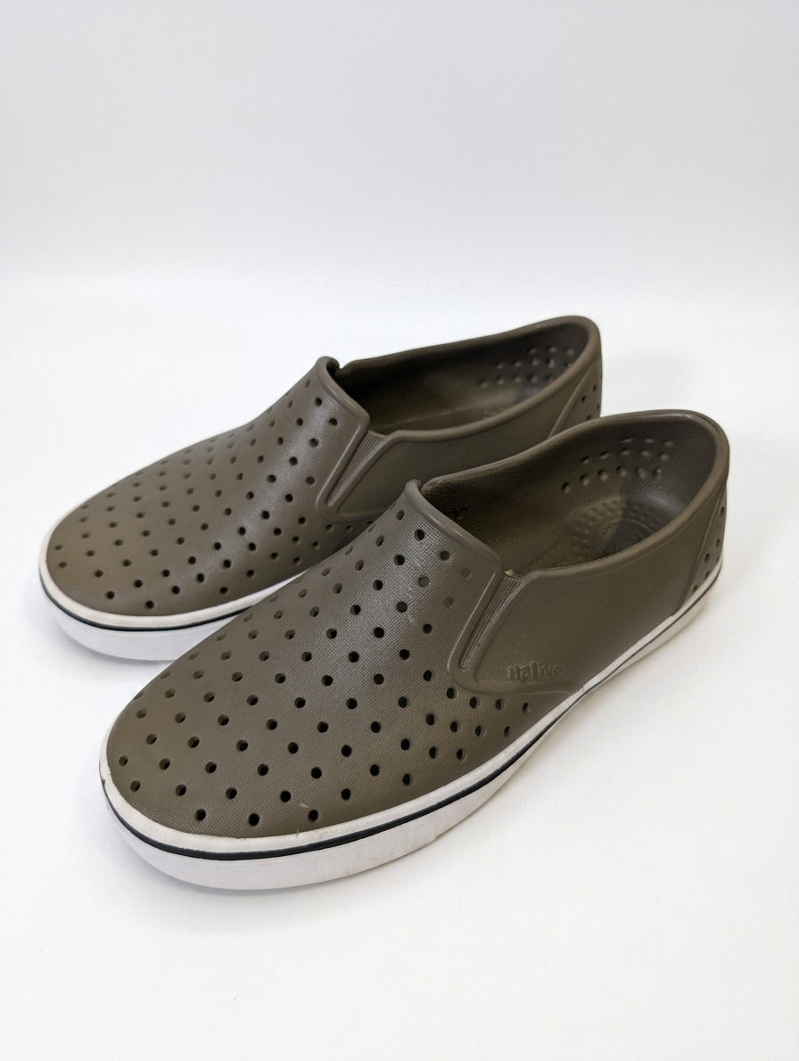 Native Shoes Jefferson Slip-On Kids Olive Green Water Shoes - Image 1