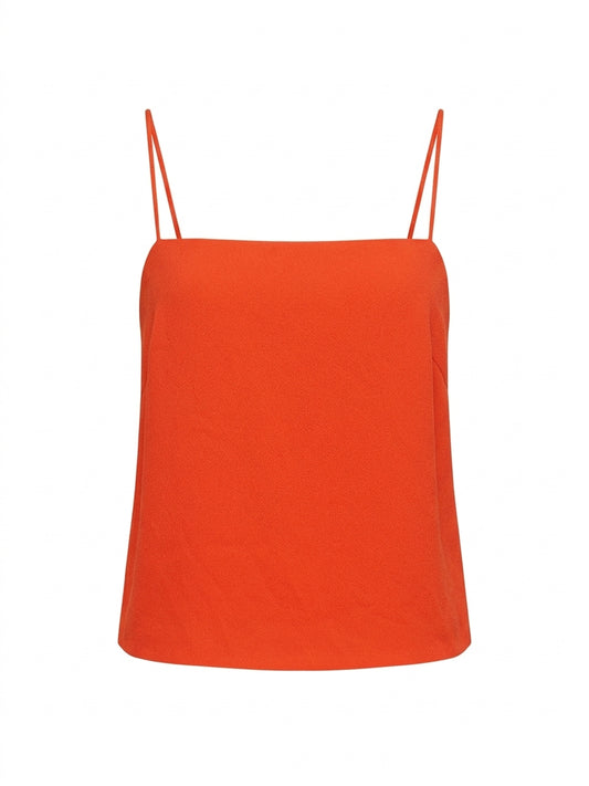 Finders Keepers Orange Square Neck Spaghetti Strap Camisole Top - Size M - Image 1