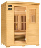 Barcelona 3-Person Far Infrared Sauna Natural Wood - Image 2