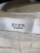 Byem by Creedence Draped Front Blazer Beige - Image 2