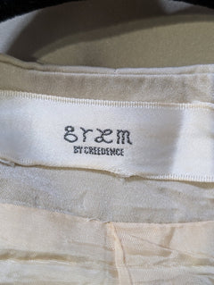 Byem by Creedence Draped Front Blazer Beige - Image 2
