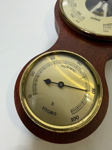 Vintage Fischer Wall-Mounted Weather Station - Barometer, Thermometer, Hygrometer - Image 3