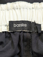 Bassike Organic Cotton Lounge Pants Black Elastic Waist Joggers - Image 3