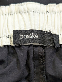 Bassike Organic Cotton Lounge Pants Black Elastic Waist Joggers - Image 3