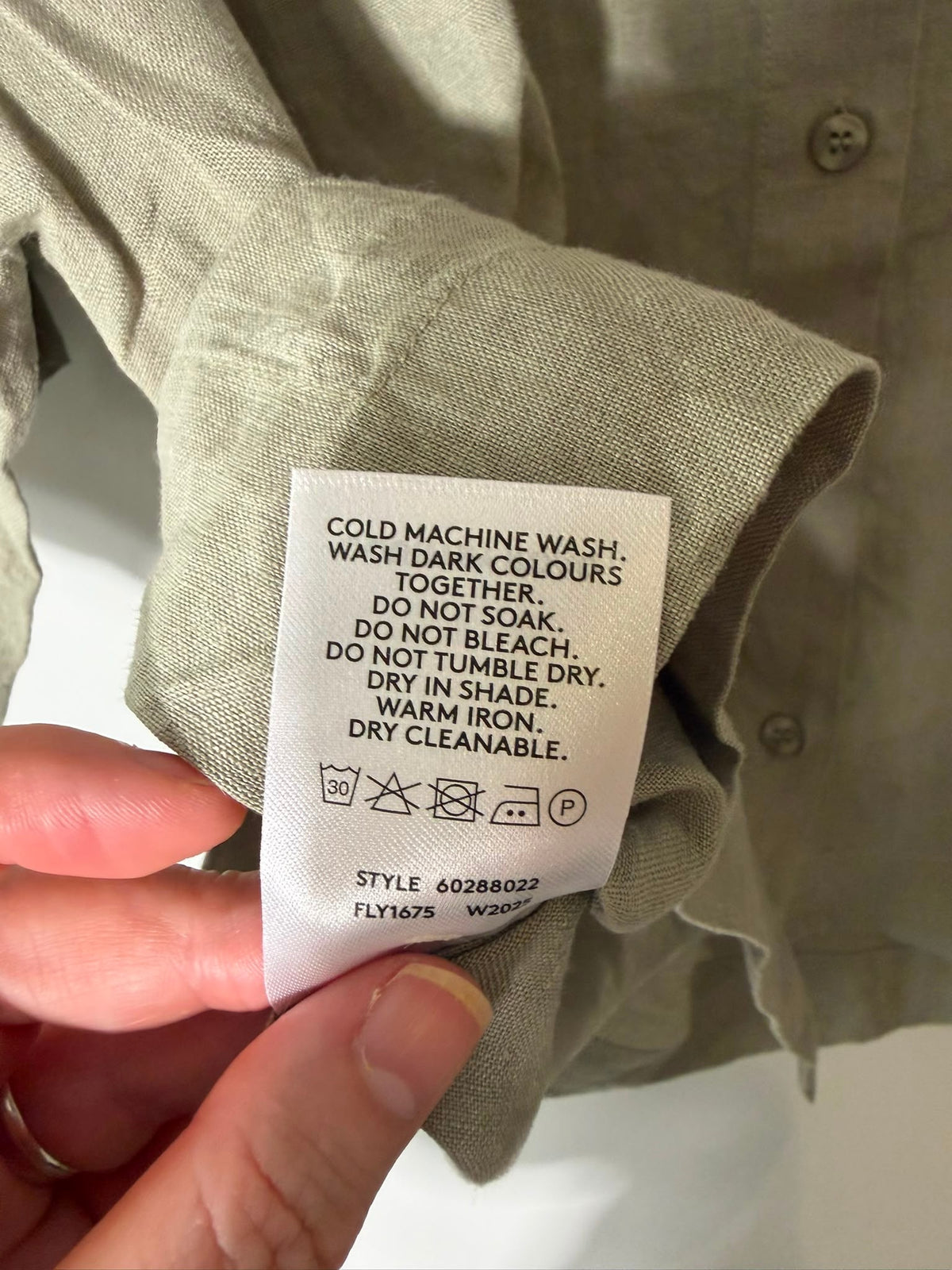 Country Road Women's Relaxed Organic Linen Shirt Sage Green Size 10 - Image 3