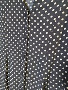 Zara Woman Polka Dot Button-Front Mini Dress Black and White XS - Image 4