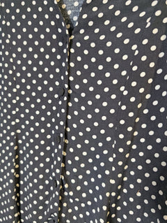 Zara Woman Polka Dot Button-Front Mini Dress Black and White XS - Image 4