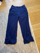 SABA Navy Blue Viscose Trousers - Image 8