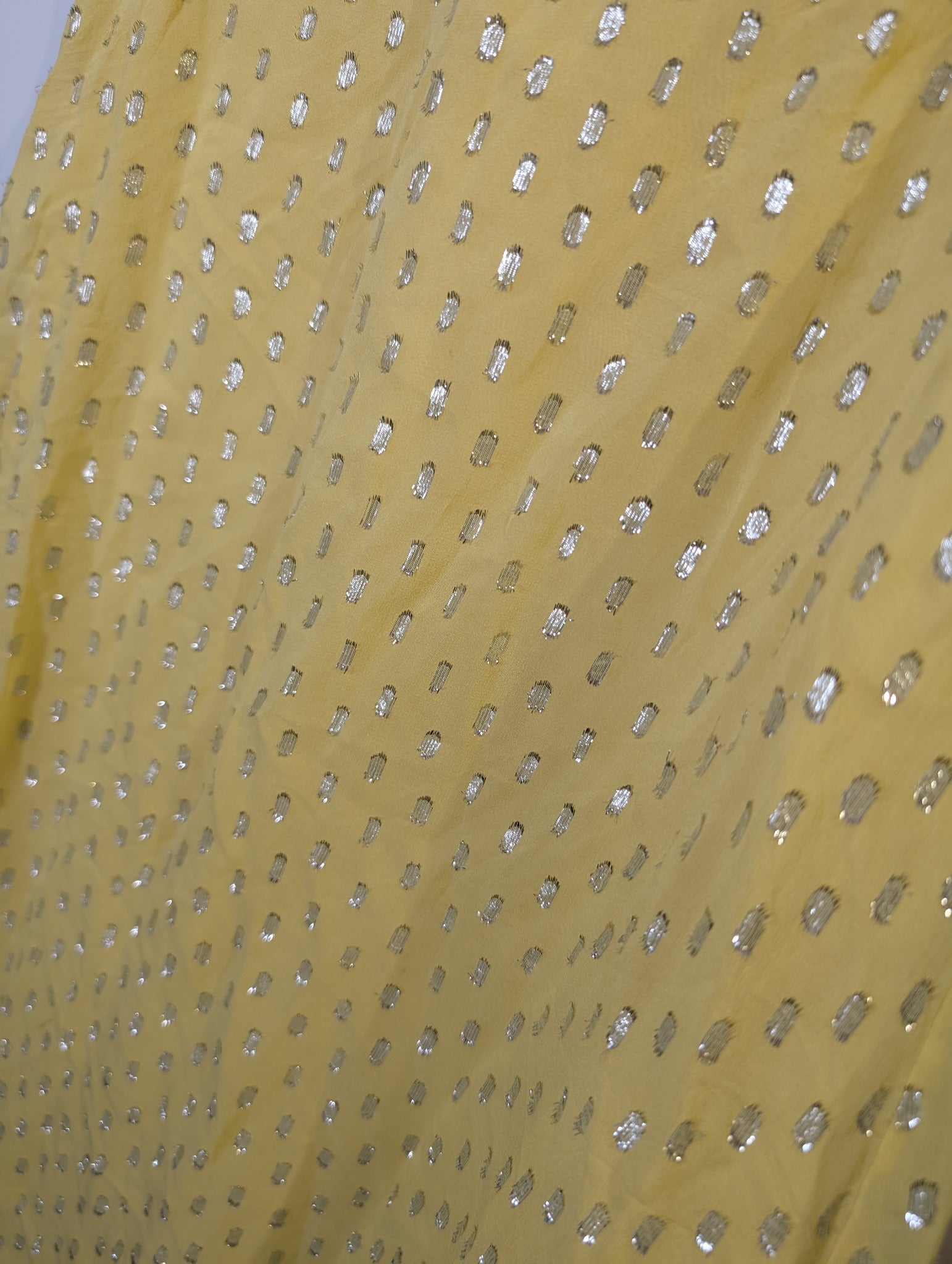 Camilla and Marc Metallic Dot Midi Dress Yellow Size 10 - Image 4