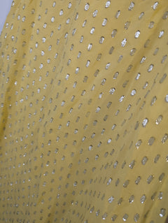 Camilla and Marc Metallic Dot Midi Dress Yellow Size 10 - Image 4