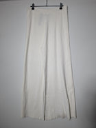 Zara Knit Ribbed Wide Leg Pants White Size M - Image 4