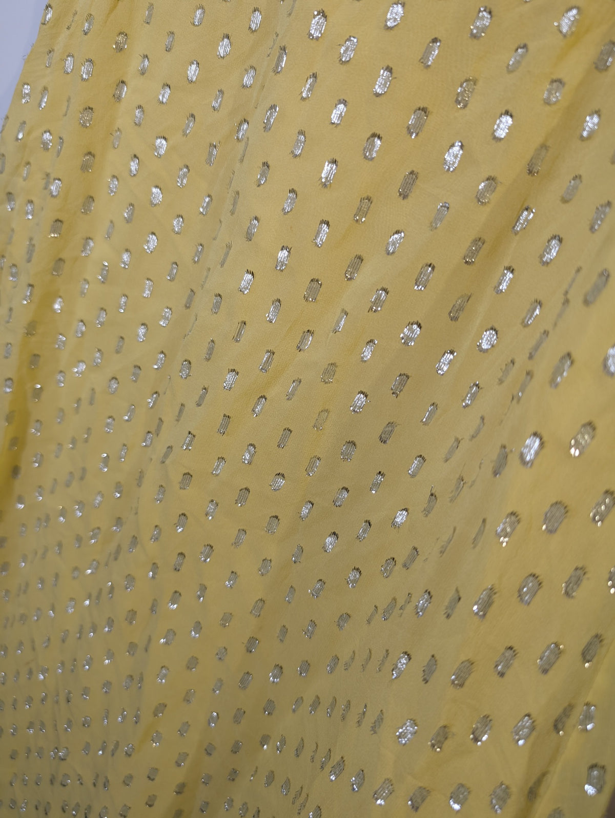 Camilla and Marc Metallic Dot Midi Dress Yellow Size 10 - Image 4