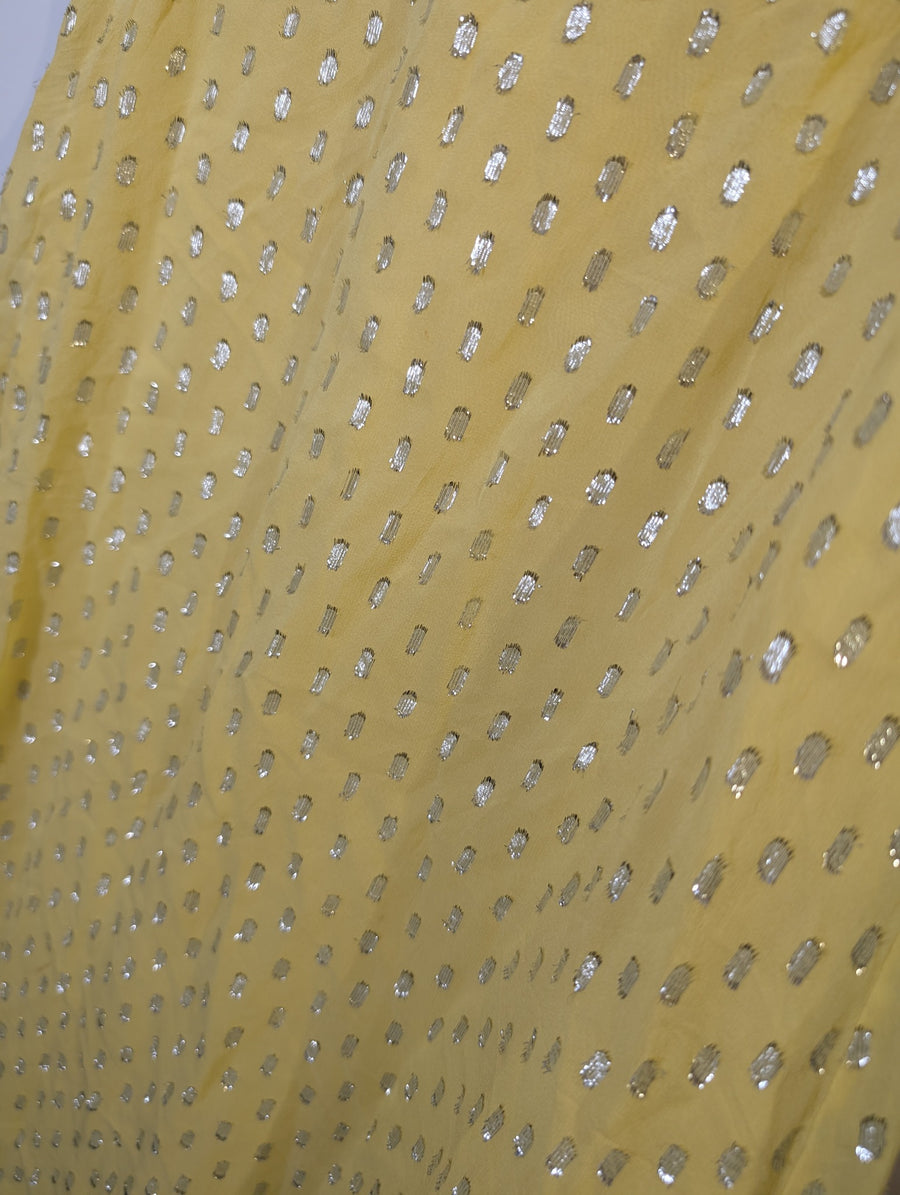 Camilla and Marc Metallic Dot Midi Dress Yellow Size 10 - Image 4