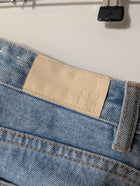 Insight Denim Mini Skirt Blue Raw Hem Size 8 - Image 5