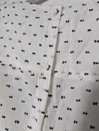 Rebecca Taylor White Blouse with Black Embroidered Bows Size 2 - Image 5