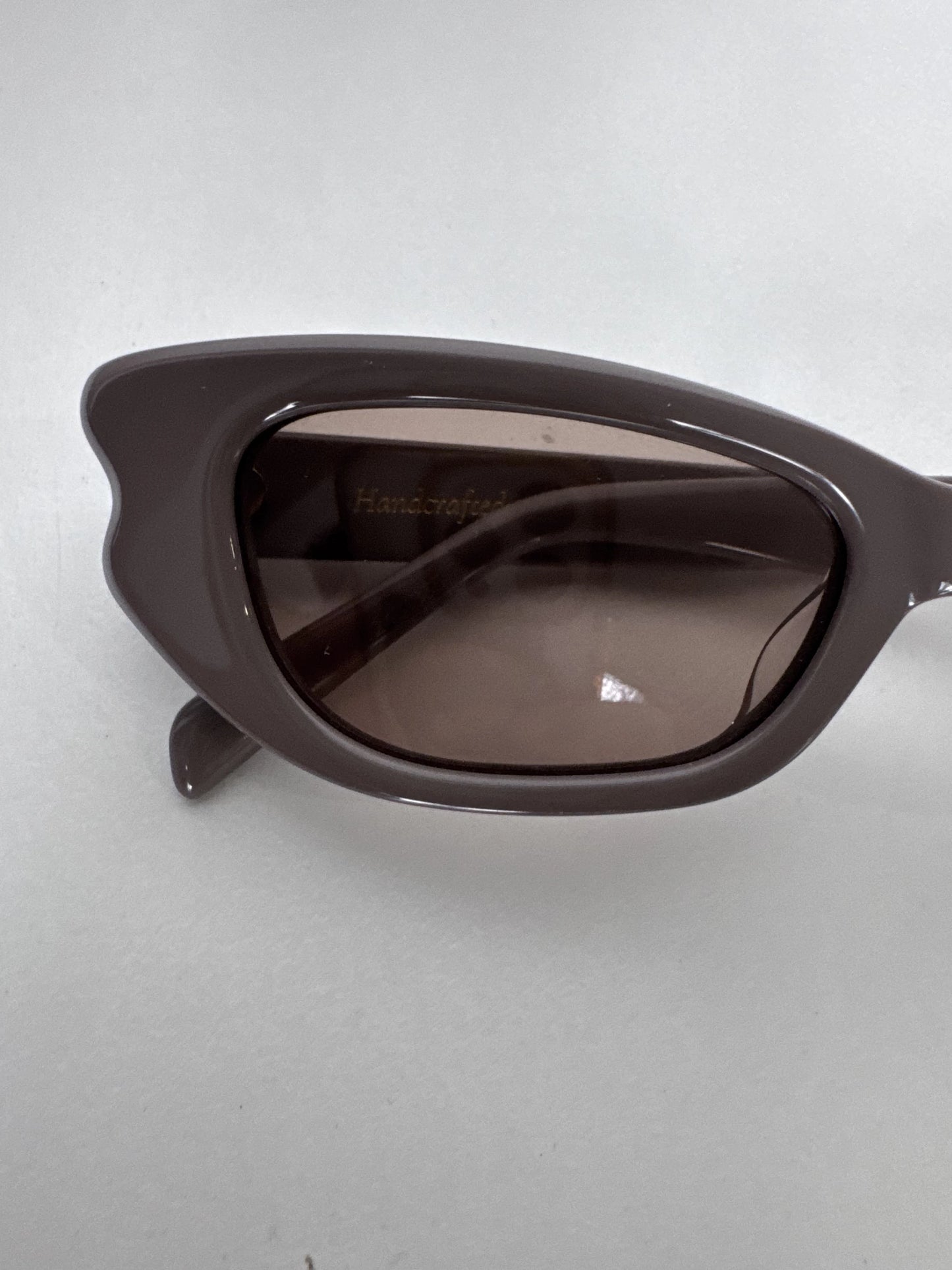LUVLOU Taupe Cat-Eye Sunglasses Handcrafted Frames - Image 5