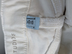 River Island High Waisted Mom Jeans White UK 14R - Image 4