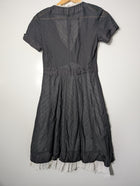Blumarine Black Dress with Lace Trim and Petticoat Hem IT 42 - Image 5