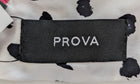 PROVA Silk Scarf Spotted Print with Beaded Fringe One Size - Image 2