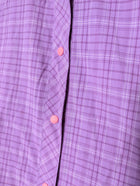 Kathmandu No Fly Zone Women's Short Sleeve Shirt Purple Plaid Size 12 - Image 4