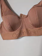 Calvin Klein Lightly Lined Bralette Nude Tonal Logo 34B - Image 2