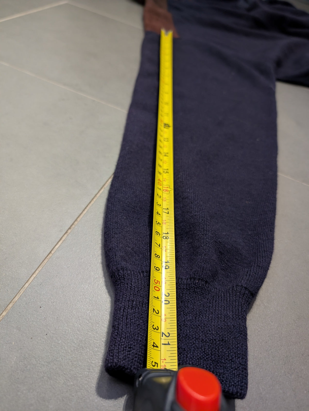 Sovrano Vintage Quarter-Zip Wool Sweater Navy 2XL - Image 8