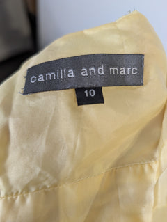 Camilla and Marc Metallic Dot Midi Dress Yellow Size 10 - Image 6