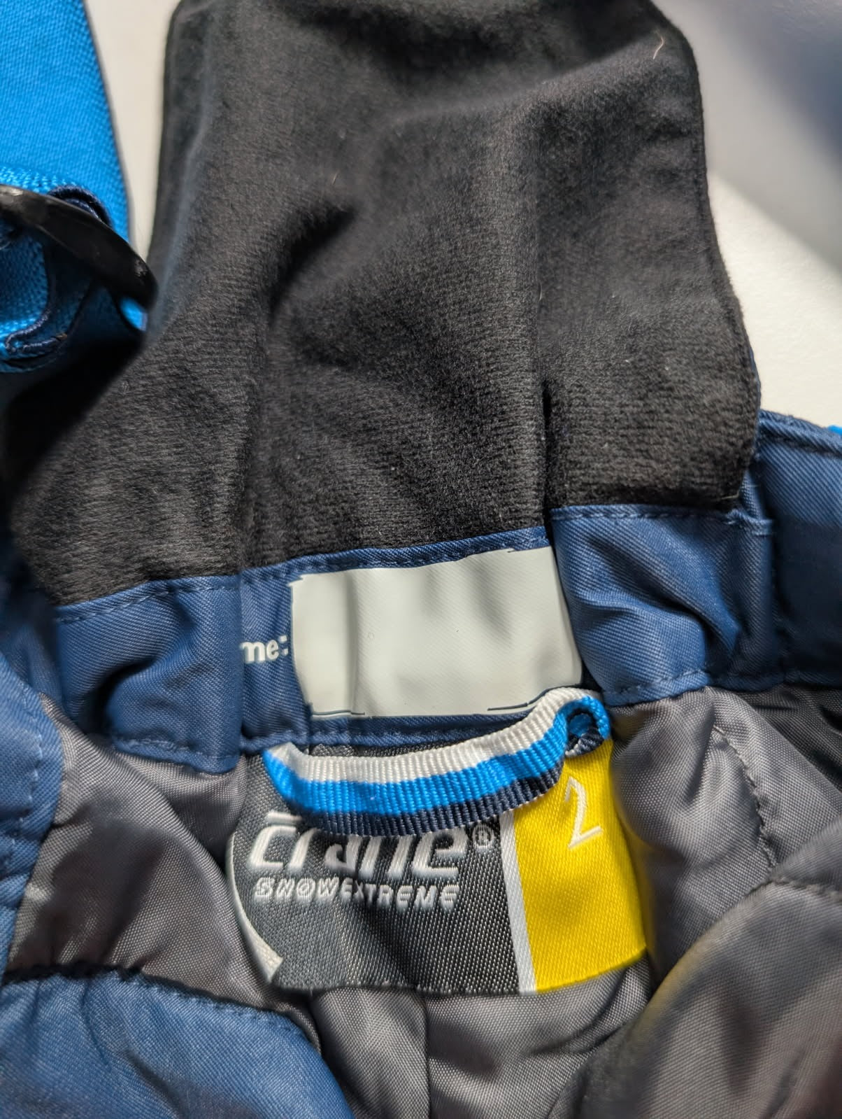 Crane SnowExtreme Children's Ski Jacket Black Grey Blue Size 4 - Image 5