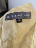 Camilla and Marc Metallic Dot Midi Dress Yellow Size 10 - Image 6