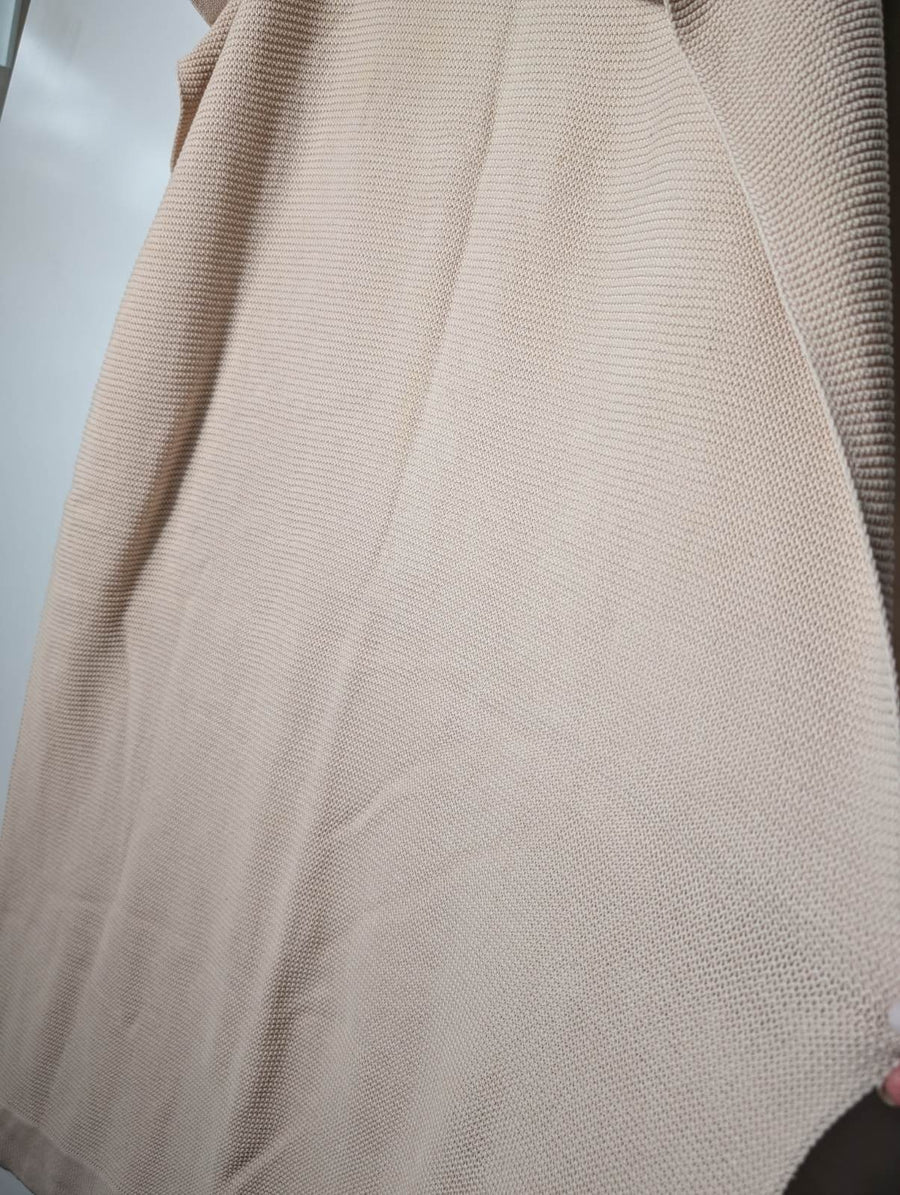 Little Giraffe Luxe Baby Blanket Personalised 'Grace' Beige - Image 3