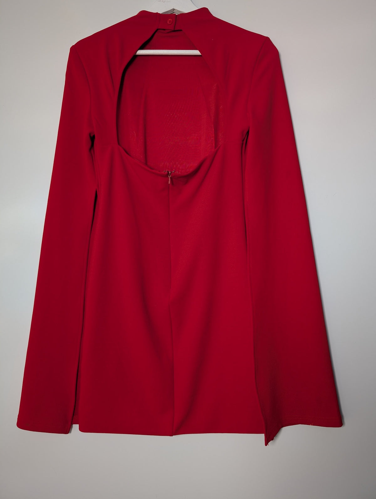 Mossman The Sense of Mystery Dress Red Cape Sleeve Mini AU 8 - Image 5