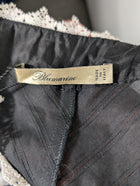 Blumarine Black Dress with Lace Trim and Petticoat Hem IT 42 - Image 7