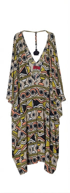 Tigerlily Geometric Print Kaftan Cover-up Women's Large - Image 1