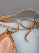 Vintage Style Leather Saddle Crossbody Bag Tan - Image 3